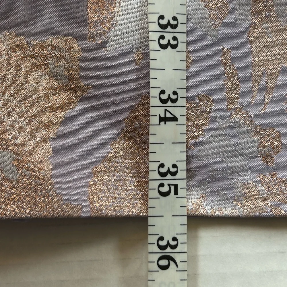 Adrianna Papell Pink and Gold Floral Midi Dress - Picture 15 of 16